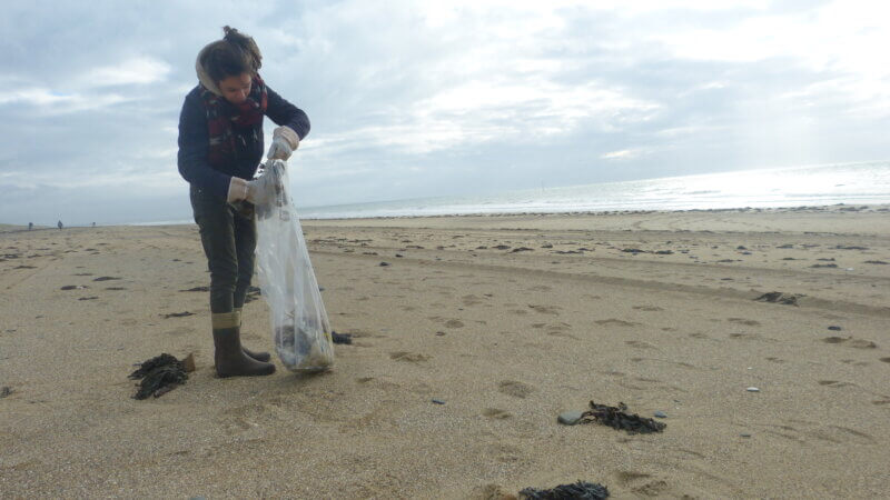 Ramassage des déchets sur la plage